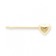 Accessoires pour cheveux epingle à cheveux coeur Doré