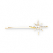 Accessoires pour cheveux epingle à cheveux étoile avec strass Doré-transparent