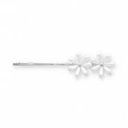 Accessoires pour cheveux epingle à cheveux marguerites Argenté-blanc