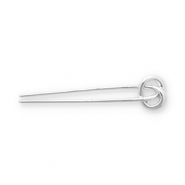 Accessoires pour cheveux bbarrette française nœud Argenté