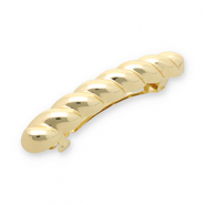 Accessoires pour cheveux barrette torsadé Doré