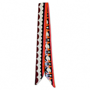 Bandana foulard avec oiseaux Multicolore