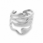 Bagues en acier Inox Argenté