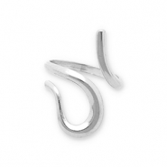 Bagues en acier Inox serpent Argenté
