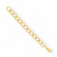 Apprêts en métal DQ chaînette d'extension goutte Doré (sans nickel)