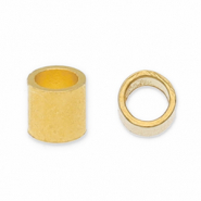 Apprêts en métal DQ perles à écraser tube Doré (sans nickel)