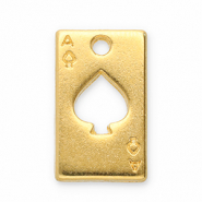 Breloques en métal DQ as de trèfle Doré (sans nickel)