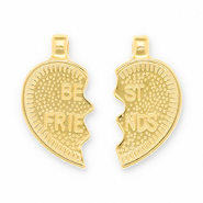 Breloques en métal DQ "best friends" Doré (sans nickel)