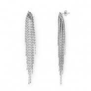 Boucles d'oreilles / puces en acier Inox Argenté