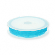 Fil élastique 0.8mm Bleu turquoise