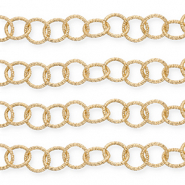 Apprêts en aluminium chaîne maille jaseron Doré