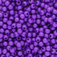 Perles acryliques 4 mm brillant Violet foncé