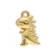 Breloques en acier Inox dinosaure Doré