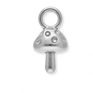 Breloques en acier Inox champignon Argenté