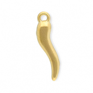 Breloques en acier Inox corne porte-bonheur Doré