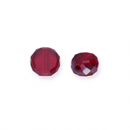 Perles à facettes Rouge bourgogne-AB coating