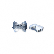 Perles à facettes Fashion nœud Bleu-pearl shine coating
