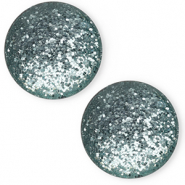 Cabochon classique 12mm Polaris Elements Paipo Vert p&eacute;trole