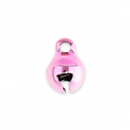 Breloques en métal petites cloches 6mm Rose clair