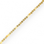 Perles hématites hexagone Doré
