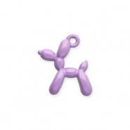Breloques en métal chien ballon Lilas