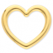 Apprêts en acier Inox connecteur coeur Doré