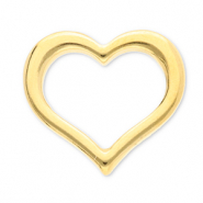 Apprêts en acier Inox connecteur coeur Doré
