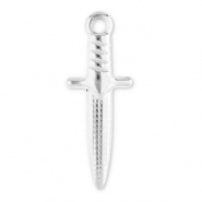 Breloques en acier Inox poignard Argenté