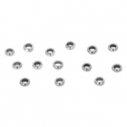 Perles en acier inox 2 mm Argenté