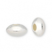 Argent 925 perles disque Argenté