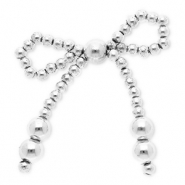 Pendentifs accroche-regard nœud Argenté