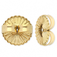 Apprêts en acier inox papillons boucles d'oreilles Doré
