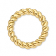 Appr&ecirc;ts en acier inox anneau ferm&eacute; 8 mm Dor&eacute;