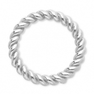 Appr&ecirc;ts en acier inox anneau ferm&eacute; 12 mm Argent&eacute;
