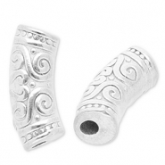 Perles en acier Inox tube Argenté