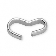 Apprêts en acier inox connecteur Argenté