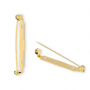Apprêts en acier inox épingle pour broche Doré