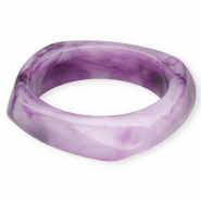 Bracelets jonc en résine Violet