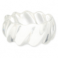 Bracelets jonc en résine Transparent