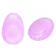 Perles acryliques ovale Violet lavande-marbré