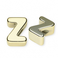 Perles acryliques alphabet lettre Z Doré
