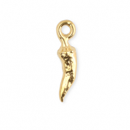 Breloques en acier Inox piment Doré