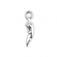 Breloques en acier Inox piment Argenté