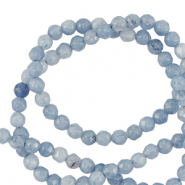Pierres naturelles 3mm facettées Bleu ciel