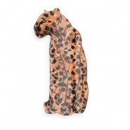Accessoires pour cheveux pince &agrave; cheveux l&eacute;opard Marron nacr&eacute;-noir