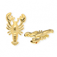 Breloques en métal DQ® homard Doré (sans nickel)