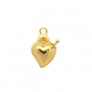Breloques en métal DQ® coeur Doré (sans nickel)