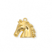 Breloques en métal DQ® cheval Doré (sans nickel)