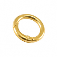 Apprêts en métal DQ porte-clés 20mm Doré (sans nickel)