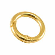 Apprêts en métal DQ porte-clés 24mm Doré (sans nickel)